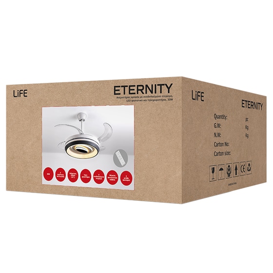 LIFE ETERNITY Ανεμιστήρας Οροφής 30 W 108 cm image 5