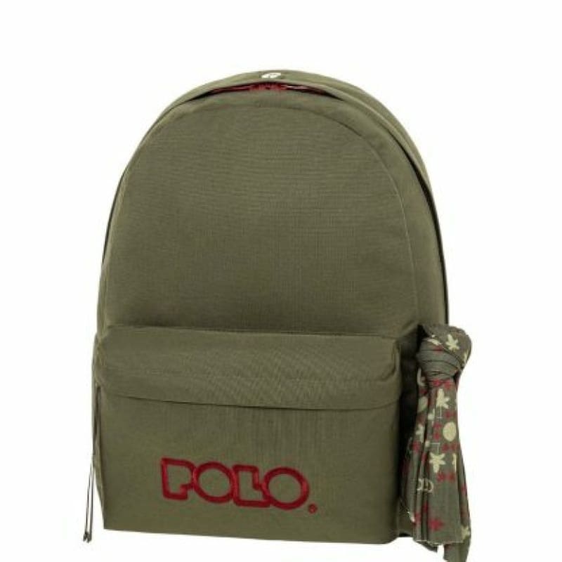 Τσάντα Polo Πλάτης Original Scarf Χακί-Μπορντώ