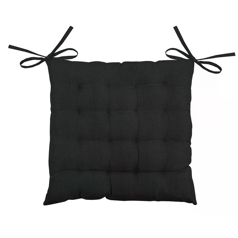 SPITISHOP Μαξιλάρι Καρέκλας Spitishop Cu8538023gal-c 40x40x4cm - Μαύρο