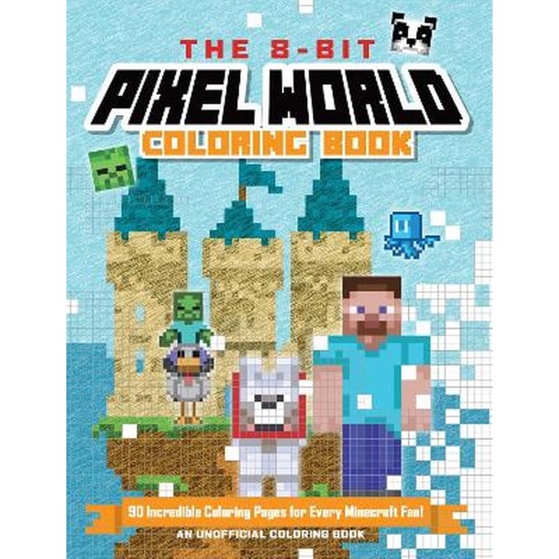 The 8-Bit Pixel World Coloring Book