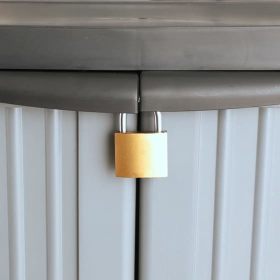 Ντουλάπι VidaXL Πλαστικό 68x39x92 cm - Γκρι/Καφέ image 5