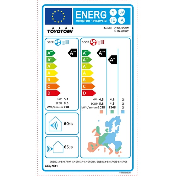 TOYOTOMI Erai Mystery White CTN / CTG-356W 18.000 BTU A+++/A+++ με Ιονιστή & WiFi Κλιματιστικό Inverter image 4