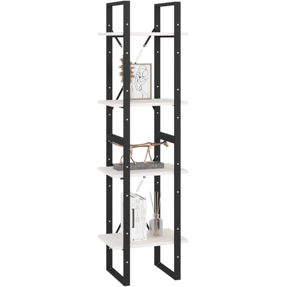 Βιβλιοθήκη VidaXL από Μέταλλο 40x30x140 cm - Λευκό image 2