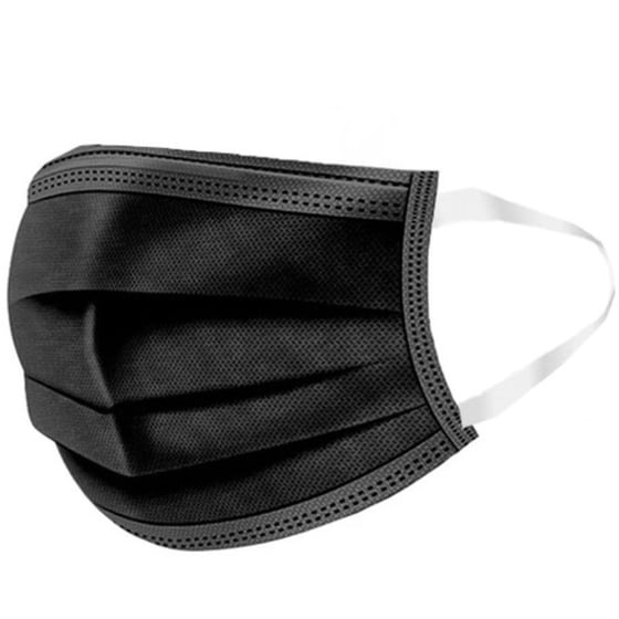 Μάσκα Προστασίας Thrace Group Υφασμάτινη 3ply - Μαύρη image 0