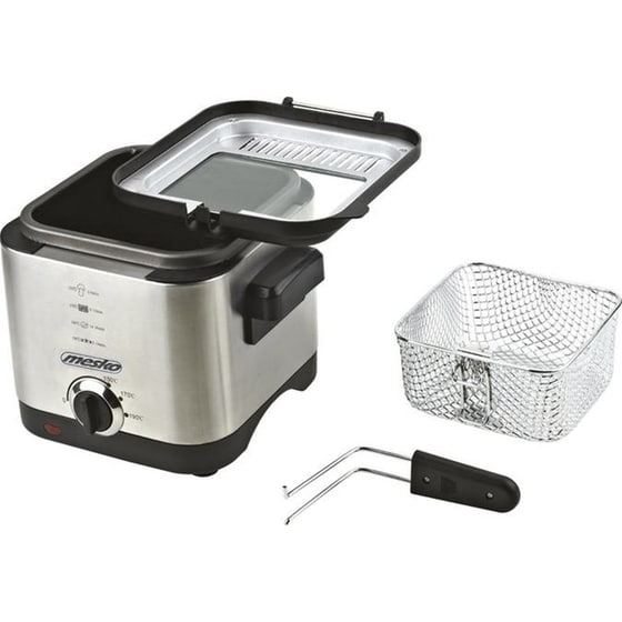 MESKO MS-4910 με Καπάκι 900 W 1.5 L Inox Φριτέζα Λαδιού image 4