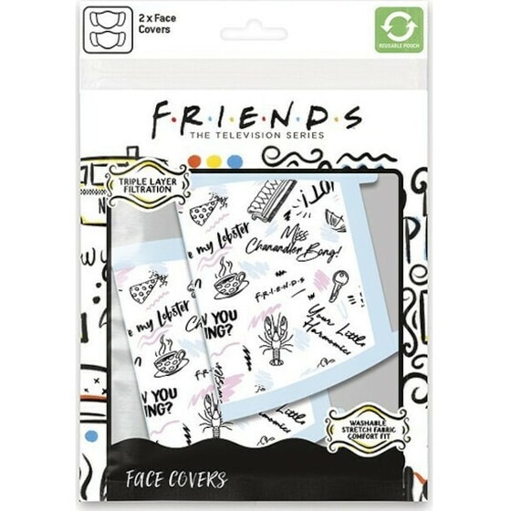 Μάσκα Προστασίας Pyramid International Friends Phrases 2Τμχ image 1