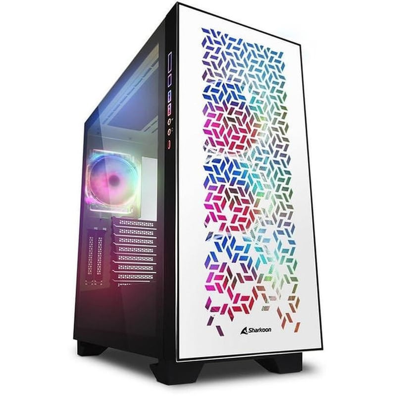 Κουτί Desktop Sharkoon Elite Shark CA300H Midi Tower - Λευκό