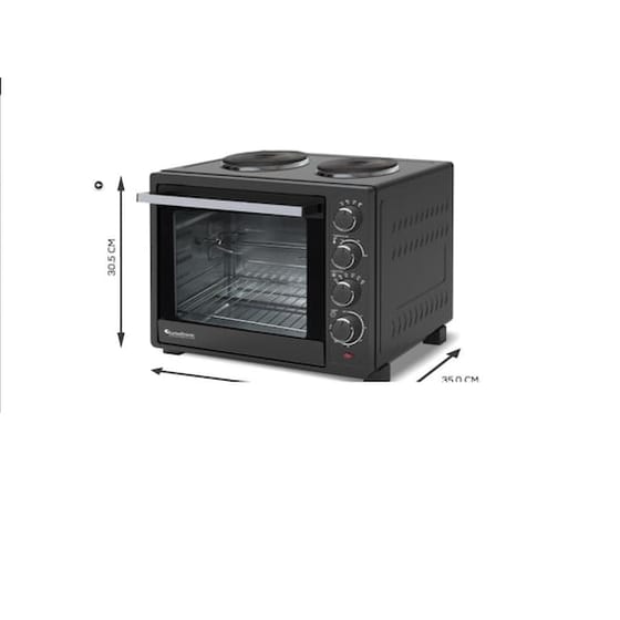 TURBOTRONIC TT-EV35TS 35 Lt Μαύρο Ηλεκτρικό Κουζινάκι image 2