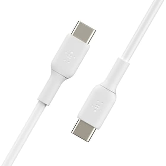 Καλώδιο δεδομένων Belkin Cab003bt1mwh Usb-C to Usb-C 1m - White image 1