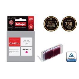 Συμβατό Canon Cli-571XL Ματζέντα Μελάνι Εκτυπωτή Cli-571m
