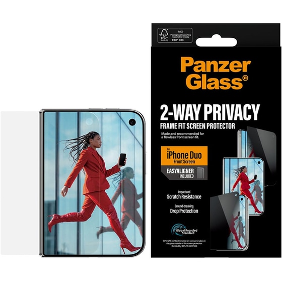 Προστατευτικό οθόνης Apple iPhone Duo - PanzerGlass UWF Privacy w. EasyAligner image 3
