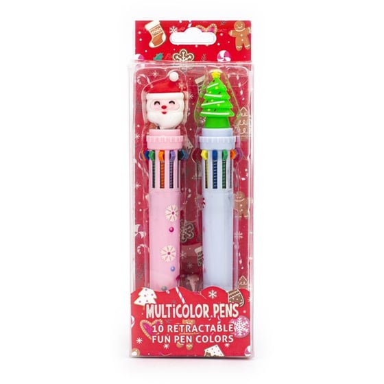 Στυλό Tri-Coastal Xmas 10 Χρώματα (2 Τεμάχια) image 0