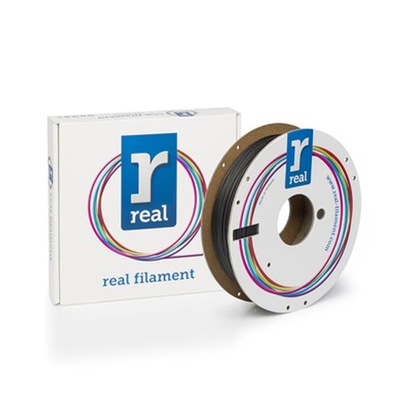 REAL FILAMENTS Real Realflex 3d Printer Filament - Black- Spool Of 0.5kg - 1.75mm (refflexblack500mm175)
