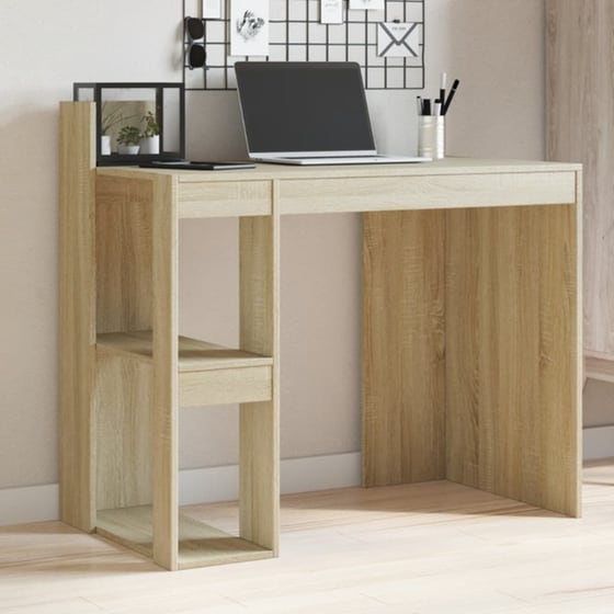 Γραφείο VidaXL από Επεξεργασμένο Ξύλο 103,5x56,5x94 cm - Sonoma Δρυς image 2