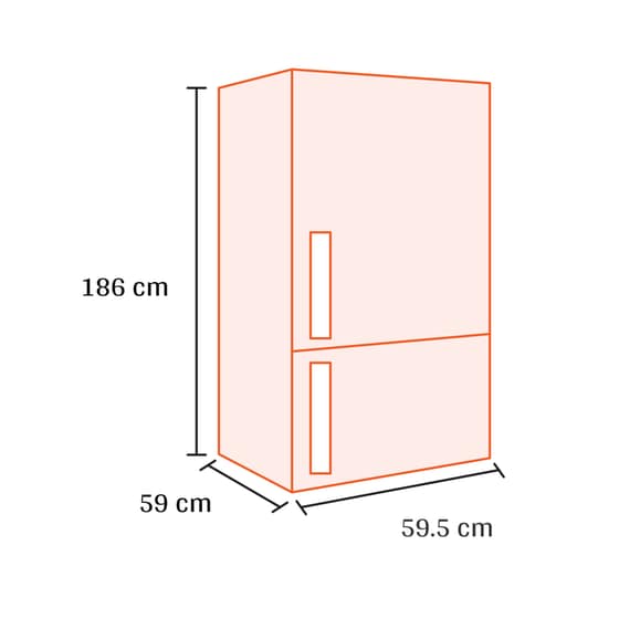 HISENSE RB395N4BWE Total No Frost 304 Lt Λευκό Ψυγειοκαταψύκτης image 1