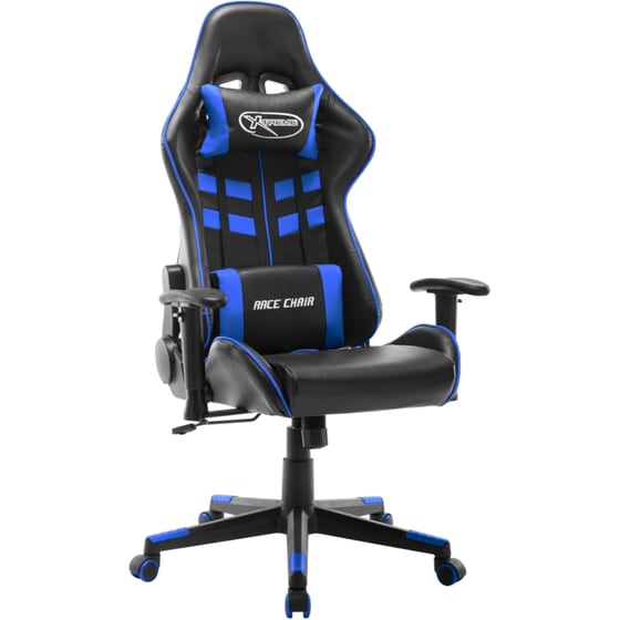 Καρέκλα Gaming VidaXL από Τεχνητό Δέρμα - Μαύρη/Μπλε image 0