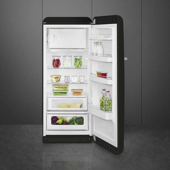 SMEG FAB28RBL6 270 Lt Μαύρο Ψυγείο Μονόπορτο image 2