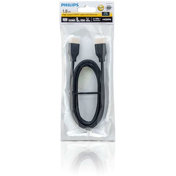 Καλώδιο Philips HDMI 1.4 Cable HDMI Male σε HDMI Male - 1.8m image 2