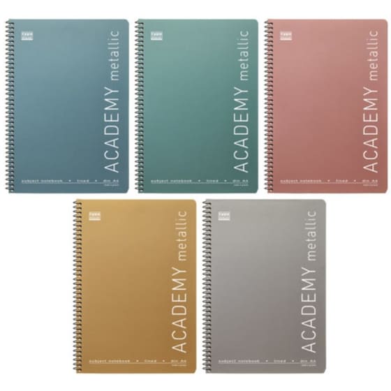 Τετράδιο Σπιράλ Typotrust Academy Metallics A4 120 Φύλλων - Τυχαία Επιλογή (1 Τεμάχιο) image 0