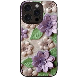 Θήκη Apple iPhone 16 Pro - Sonique 3D Flower Series - Βιολετί