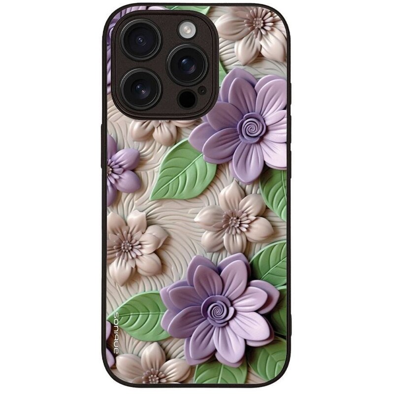 Θήκη Apple iPhone 16 Pro - Sonique 3D Flower Series - Βιολετί