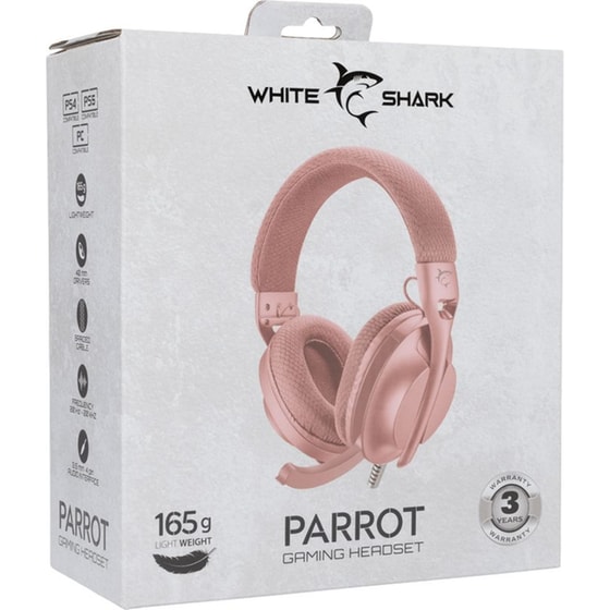 White Shark Parrot Gaming Ενσύρματα Ακουστικά 3.5mm - Ροζ image 9