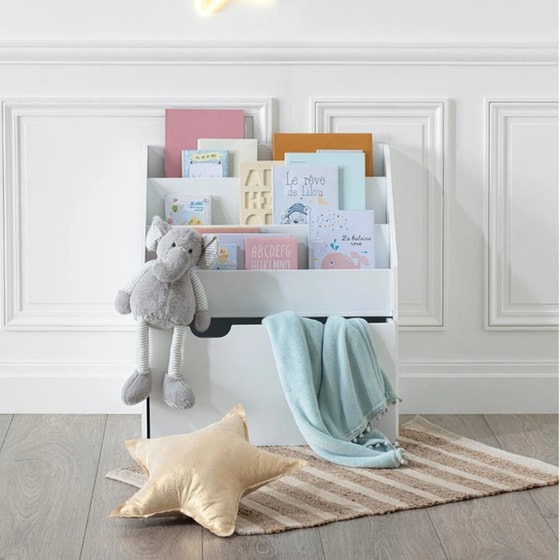 Παιδική Βιβλιοθήκη Με Συρτάρι Atmosphera White 127221c MDF 62.7x30x70 cm image 2