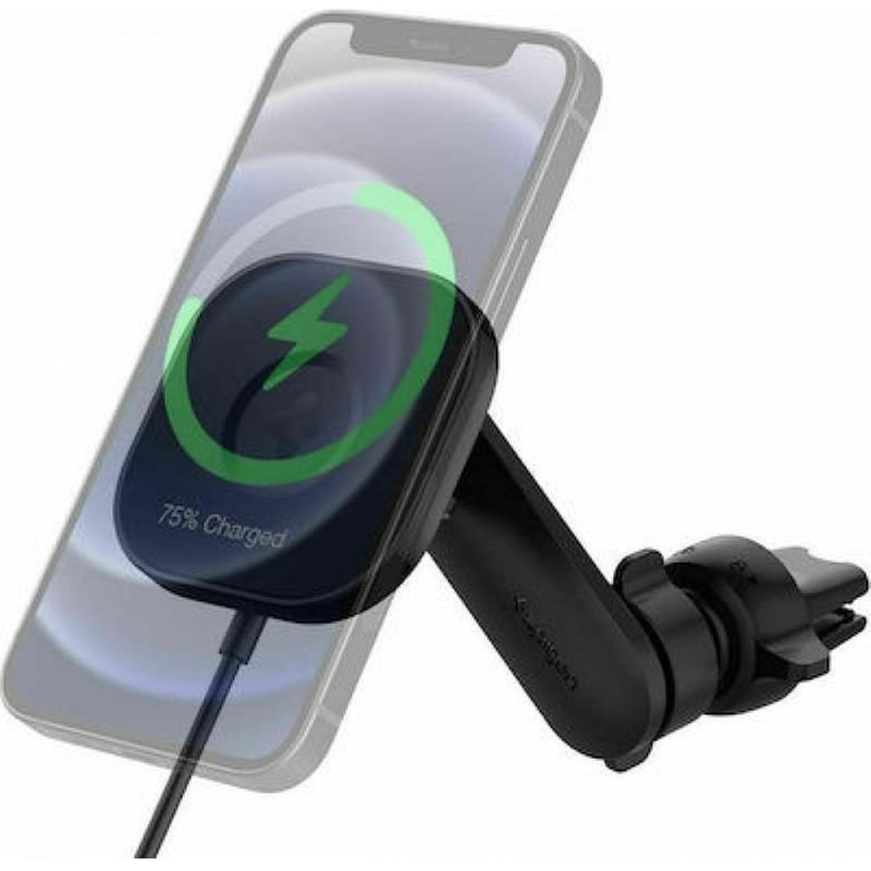 Βάση Στήριξης Αυτοκινήτου Spigen ITS12W Με Μαγνήτη Και Ασύρματη Φόρτιση - Μαύρο