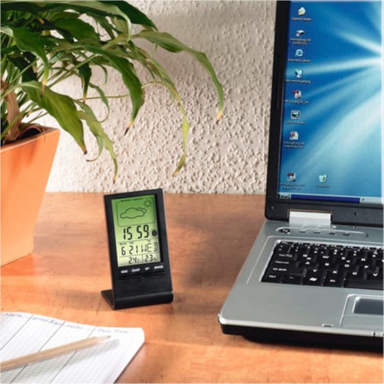 Θερμόμετρο/Υγρασιόμετρο Hama Lcd Th100 - Μαύρο image 1
