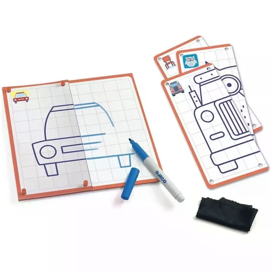 Σετ Ζωγραφικής Djeco Ζωγραφική Βήμα-βήμα Συμμετρία image 1