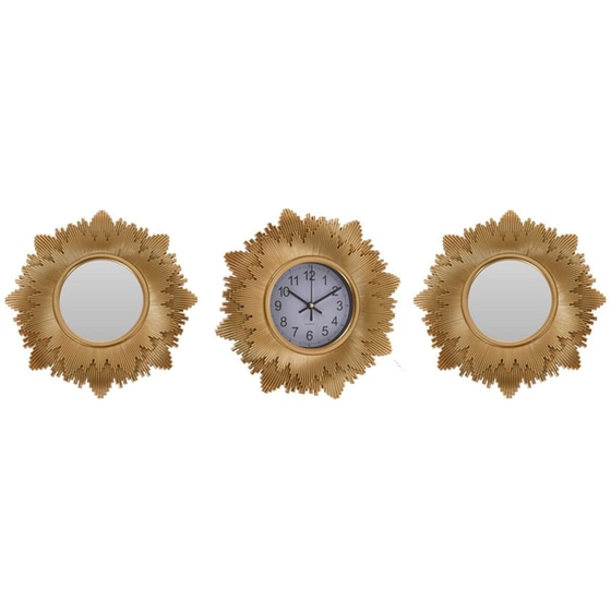 Αναλογικό Ρολόι Spitishop Τοίχου K-m Hz1011600 Φ25 cm - Χρυσό image 0