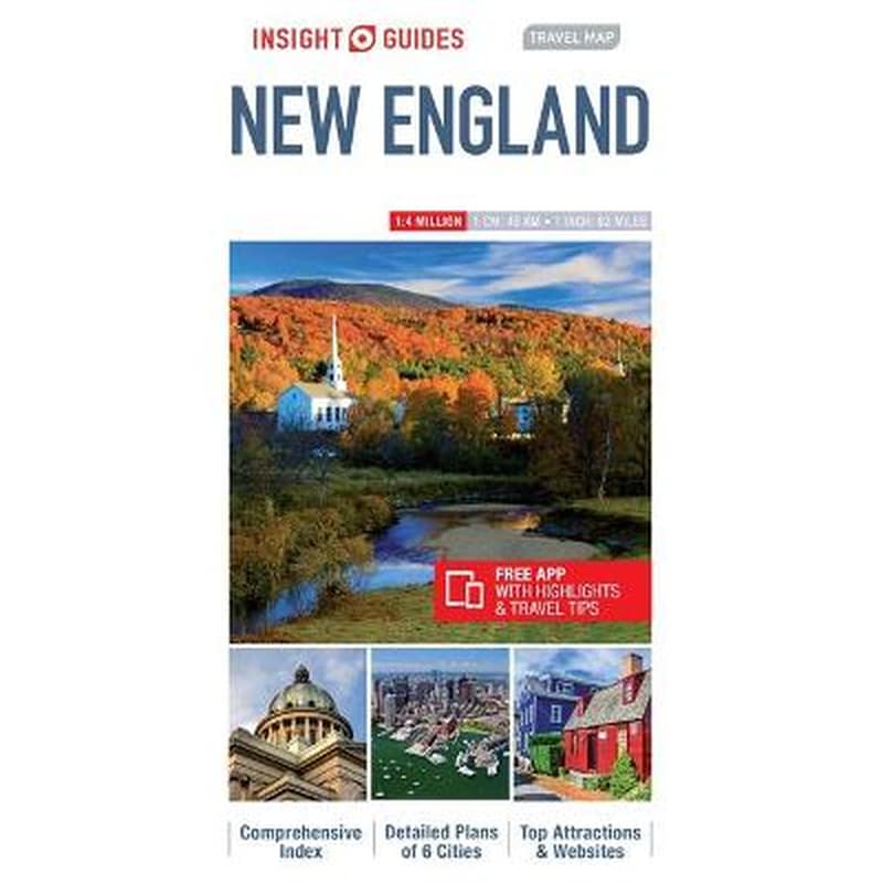 Insight Guides Travel Map New England