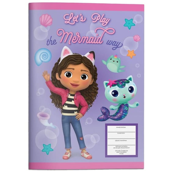 Τετράδιο Καρφίτσα Διακακης Αεβε Β5 Gabbys Dollhouse 40 Φύλλων (1 Τεμάχιο) image 2