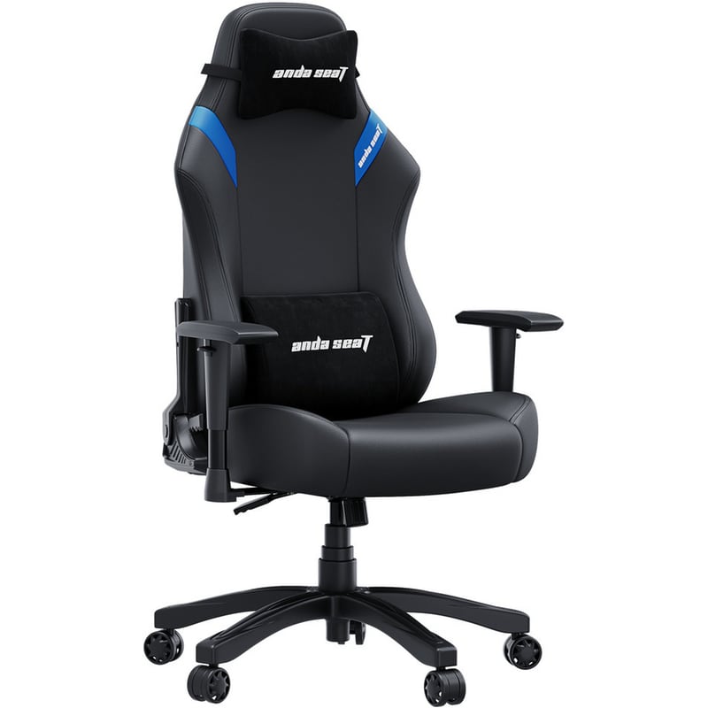 Gaming Καρέκλα Anda Seat Luna από Δερματίνη - Μαύρη/Μπλε
