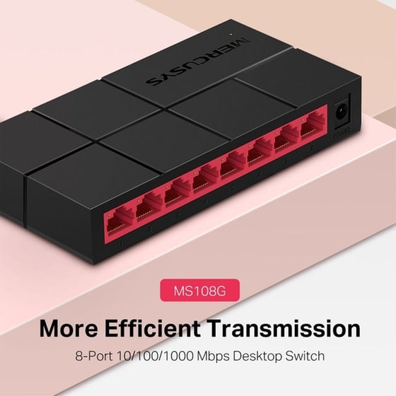 Mercusys MS108G Network Switch Unmanaged Gigabit Ethernet (1000 Mbps) image 5