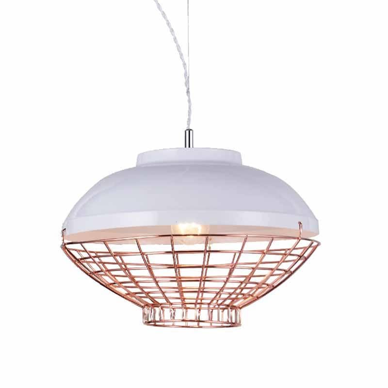 ACA DECOR Φωτιστικό Οροφής Μονόφωτο Aca Decor Leto Od5396 Μεταλλικό - Λευκό