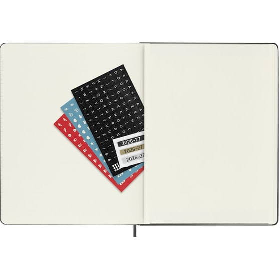 Ημερολόγιο Εβδομαδιαίο 2027 Moleskine 18Μ XL Hardcover Μαύρο image 4