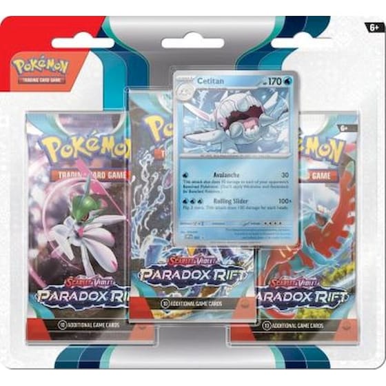 Pokémon TCG: Scarlet & Violet - Paradox Rift 3-Booster Blister Cetitan (Pokemon USA) image 0