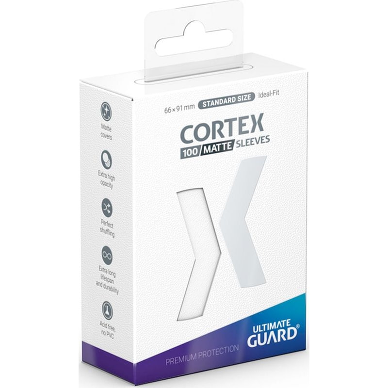 ULTIMATE GUARD Ultimate Guard Cortex Card Sleeves Standard Size - Matte White (100 Sleeves)