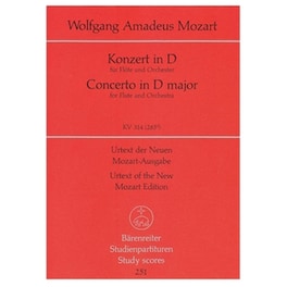 Βιβλίο Για Σύνολα Barenreiter Mozart - Concerto In D Major Flute Kv 314 [pocket Score]