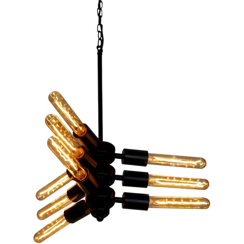 HOMELIGHTING Φωτιστικό Οροφής Πολύφωτο Homelighting Helix 77-3202 Μεταλλικό - Μαύρο