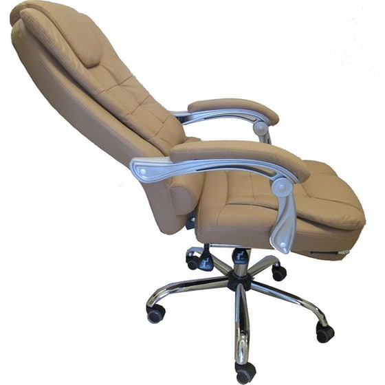 Καρέκλα Γραφείου ArteLibre Ανδρονίκη από Δερματίνη - Καφέ image 2