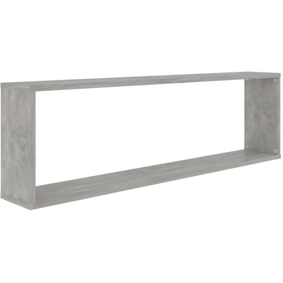 Ράφια Τοίχου VidaXL από Μοριοσανίδα 100x15x30 cm 2 Τμχ - Γκρι image 1