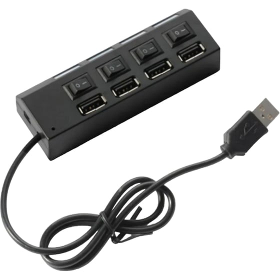 Andowl Q-H4 USB Hub 4-Port USB 2.0 συμβατό με USB-A image 1