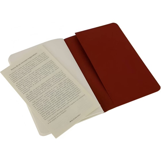 Σημειωματάριο Moleskine Plain Cahier Κόκκινο Small (3 Τεμάχια) image 2