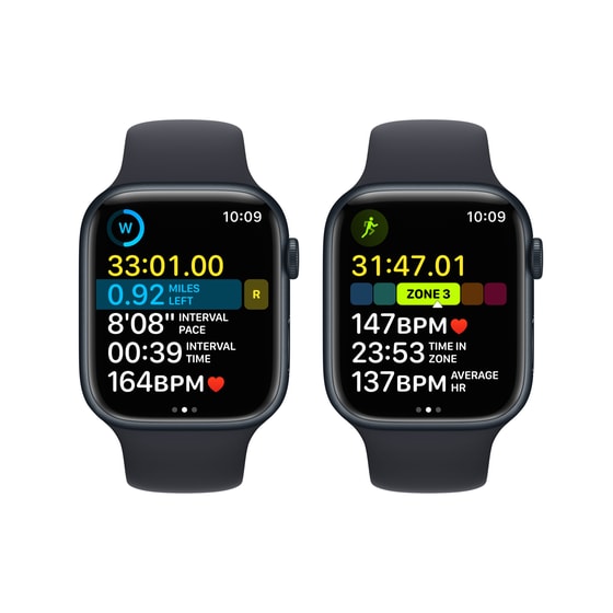 Apple Watch Series 8 Midnight Aluminium GPS 45mm - Midnight Sport Band Regular image 6