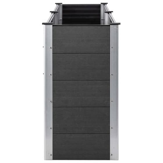 Vidaxl Ζαρντινιέρα Γκρι 250 X 100 X 91 Εκ. Από Wpc image 4