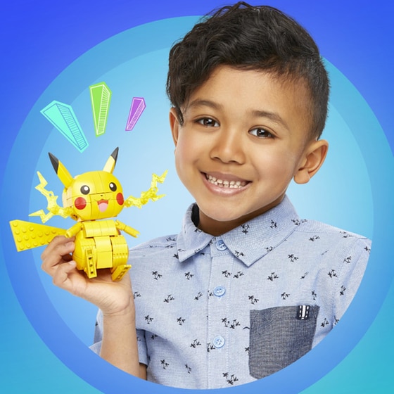 Mega Bloks Τουβλάκια Pokemon - Pikachu (GMD31) (211 Κομμάτια) image 4