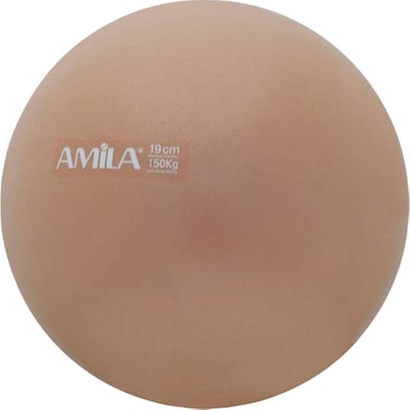 AMILA Μπάλα Γυμναστικής Amila Κατάλληλη για Pilates 0.15 kg 19 cm από PVC - Χρυσό