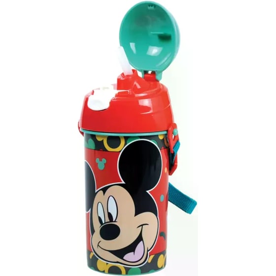 Παγούρι Gim Πλαστικό με Καλαμάκι Mickey 500ml image 1